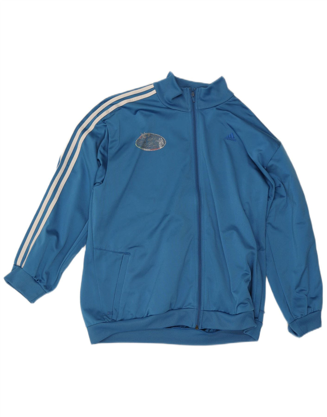 ADIDAS Mens Tracksuit Top Jaqueta Grande Azul