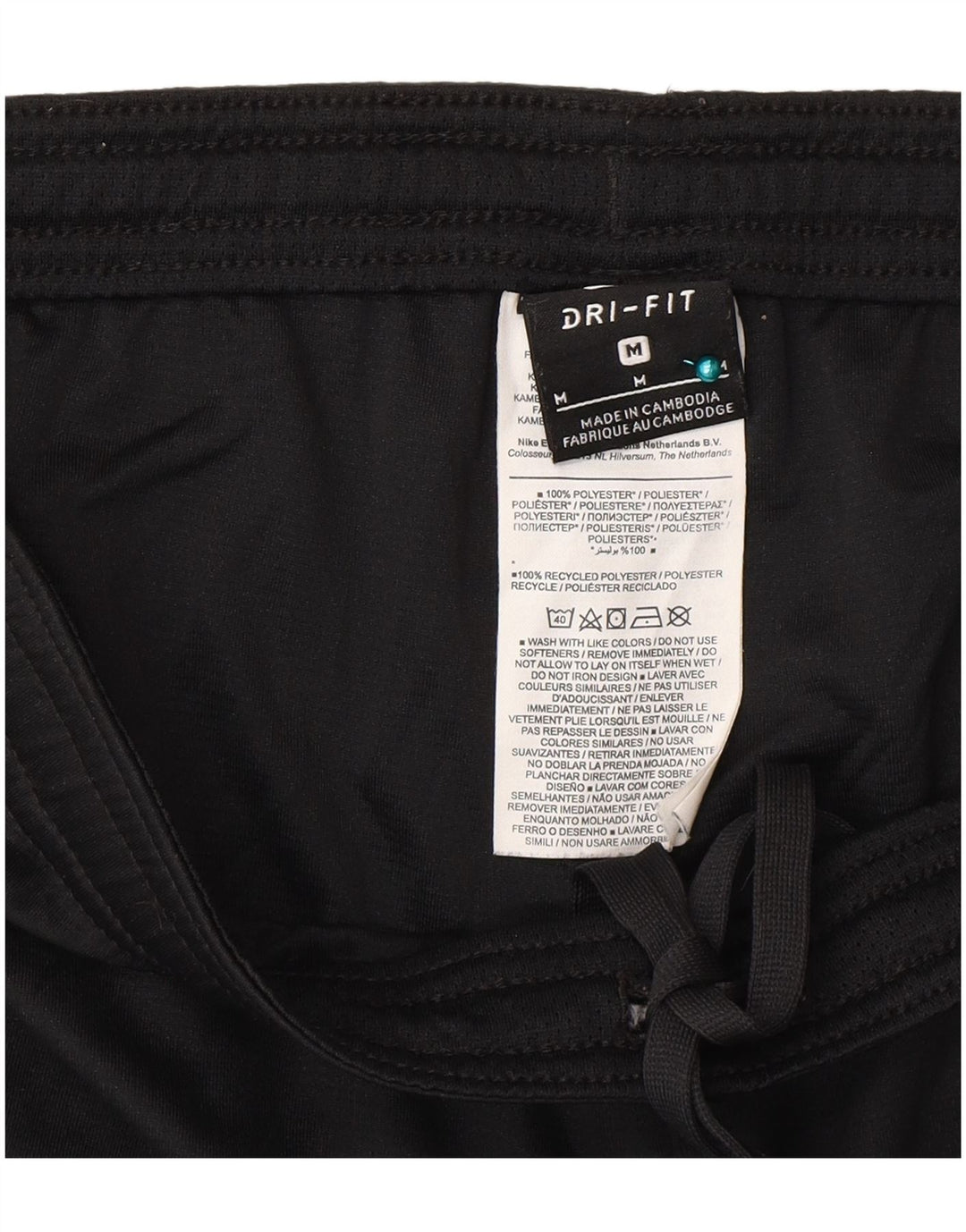 Nike Mens Dri Fit Sport Shorts Médio Preto Poliéster