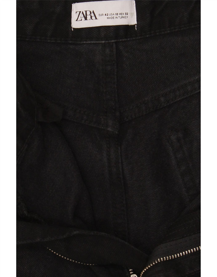 Zara Jeans Soltos Femininos EU 42 Grande W32 L28 Preto