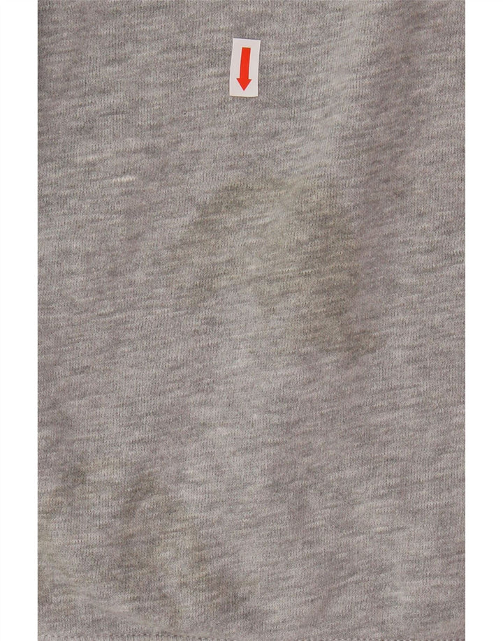 JACK WILLS Suéter feminino com capuz e corte UK 14 grande algodão floral cinza