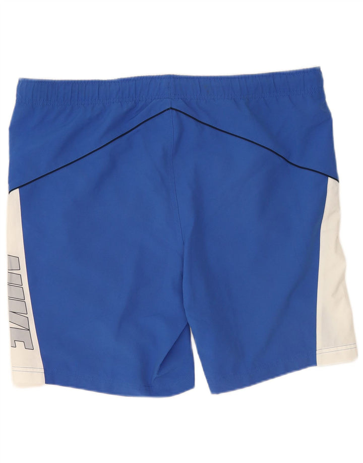 Shorts esportivos gráficos masculinos Nike médio azul colorblock poliéster