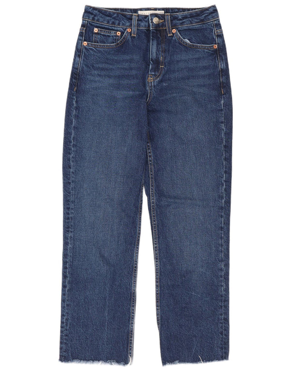 Jeans retos femininos Topshop W25 L26 algodão azul