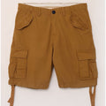 Airwalk Mens Cargo Shorts Pequeno W34 Algodão Bege