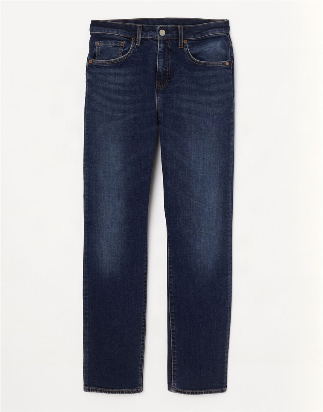 Jeans retos masculinos Levi's W31 L30 algodão azul marinho