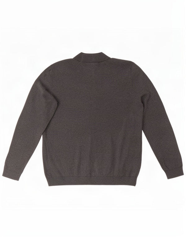 US Polo Assn. Suéter masculino com gola tartaruga grande cinza