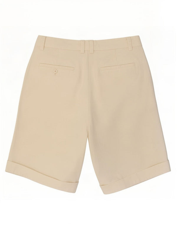 Shorts Chino feminino vintage pegged médio W28 branco