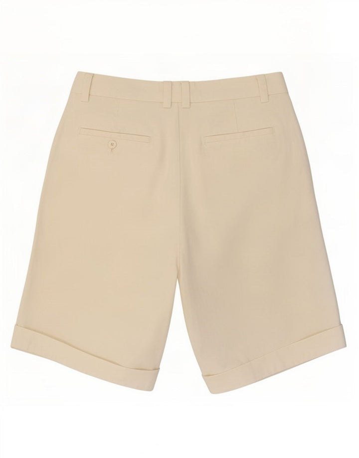 Shorts Chino feminino vintage pegged médio W28 branco