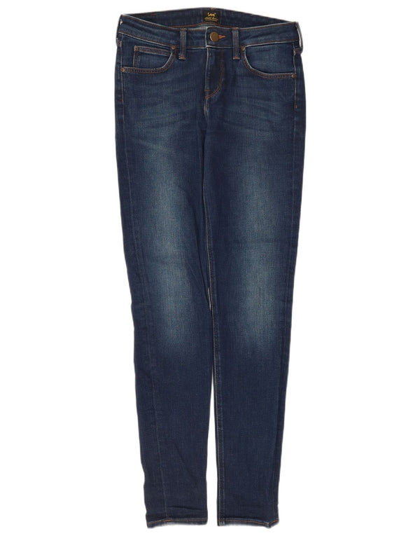 Lee Womens Scarlett Skinny Jeans W27 L33 Azul Marinho Algodão