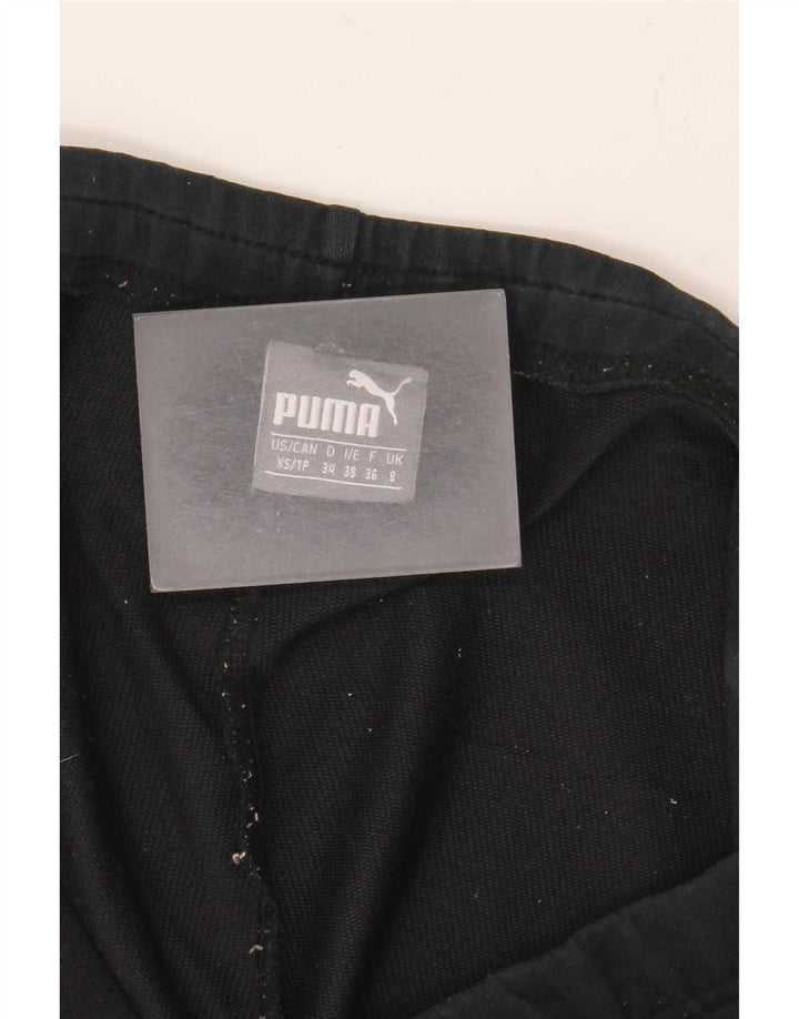 Shorts esportivos gráficos femininos Puma UK 8 pequenos pretos
