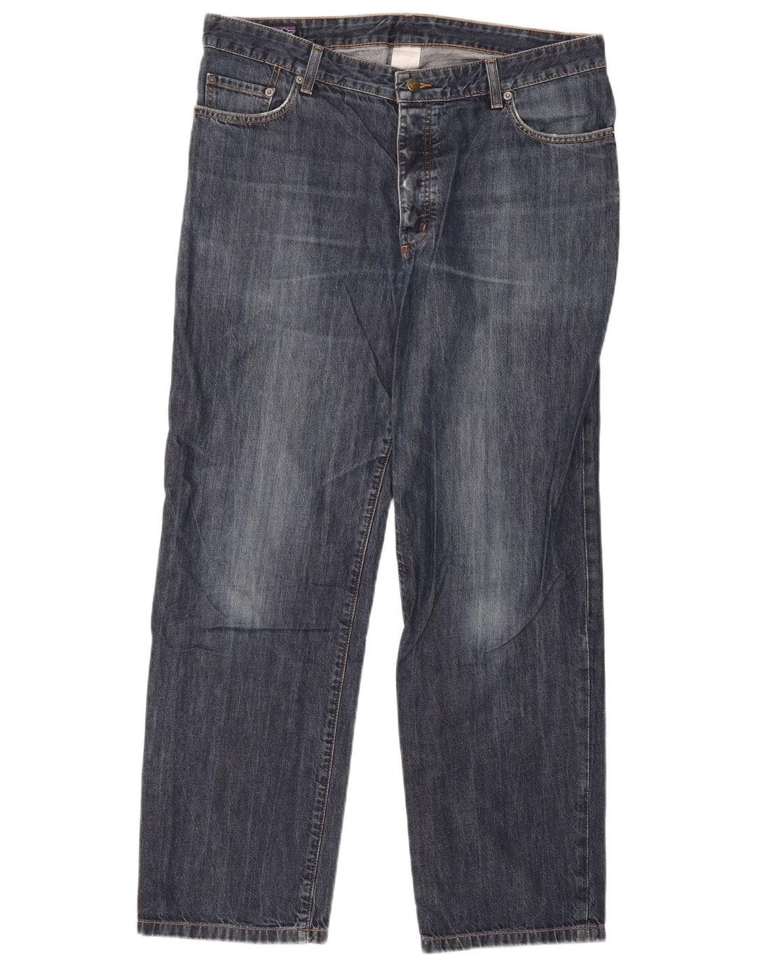 Calça jeans reta masculina Patagonia W38 L31 algodão azul