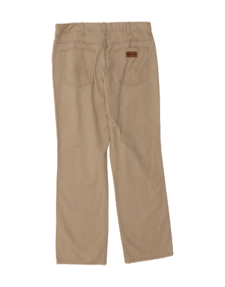WRANGLER Mens Regular Fit Casual Trousers W34 30  Beige Cotton Vintage Wrangler and Second-Hand Wrangler from Messina Hembry 