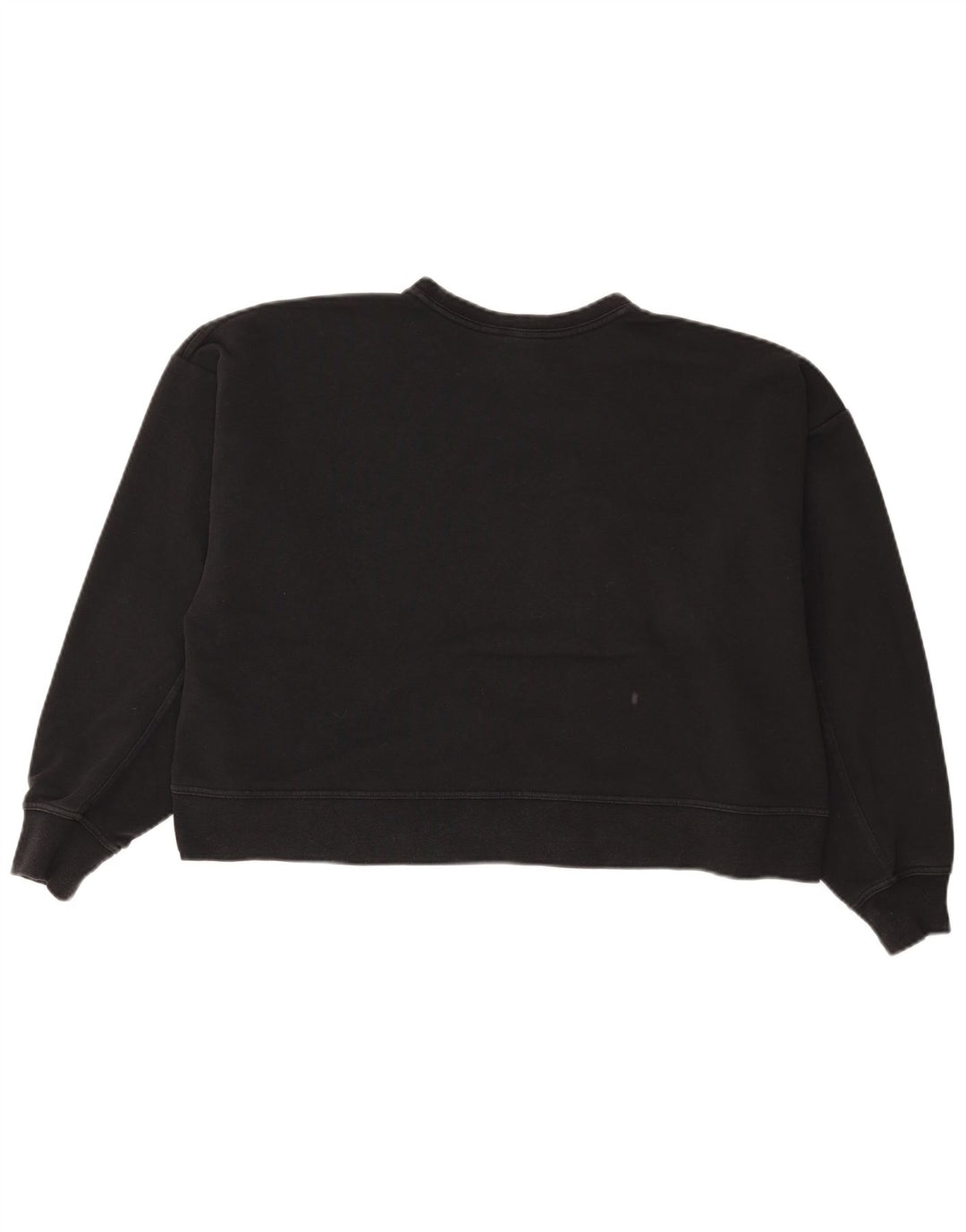 Moletom feminino Nike Crop Graphic Oversized Jumper UK 16 Grande Preto