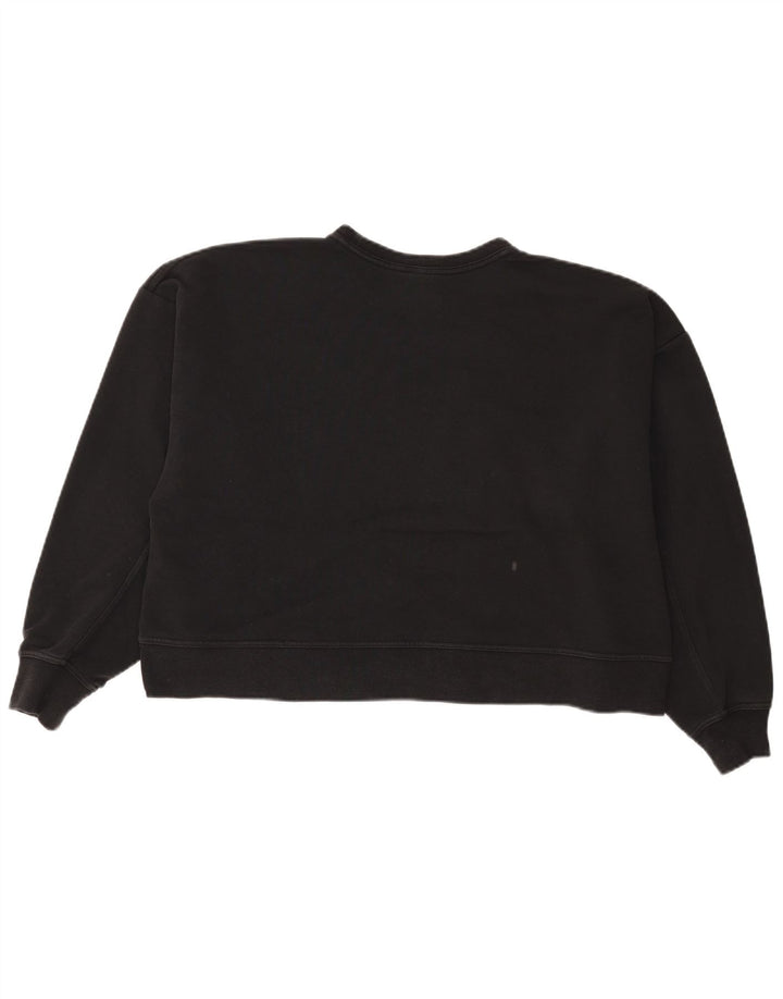 Moletom feminino Nike Crop Graphic Oversized Jumper UK 16 Grande Preto