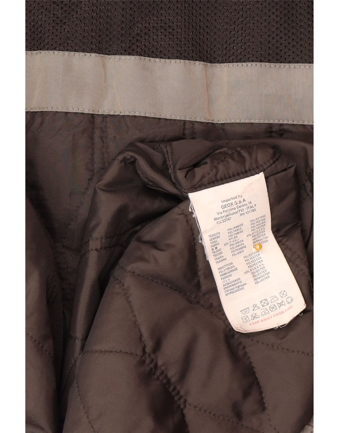 Geox Mens Respira Utility Jacket UK 46 3XL Cinza Poliamida
