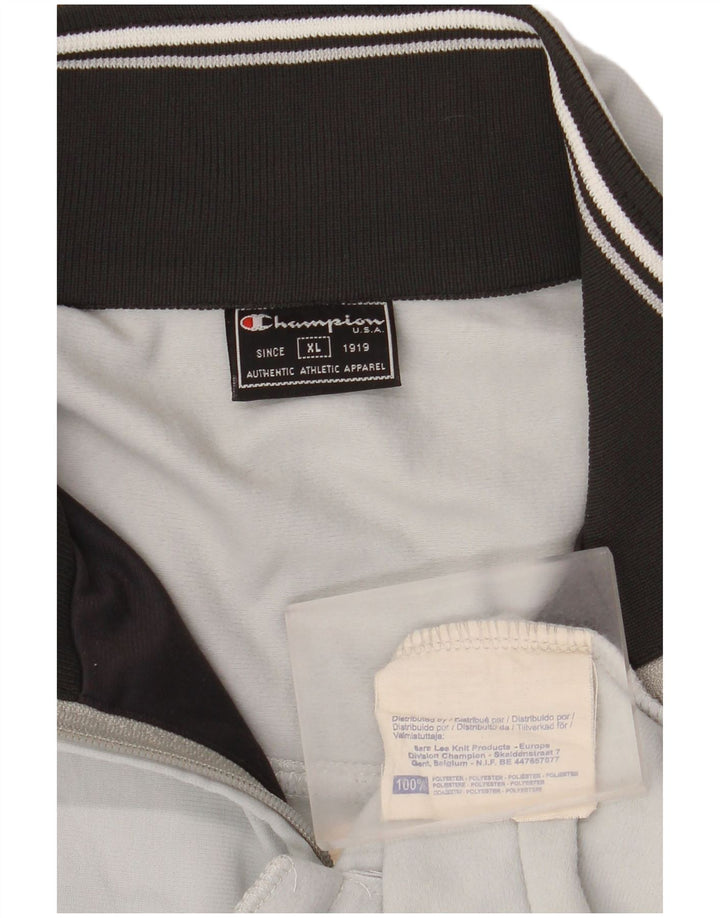 CHAMPION Jaqueta masculina de agasalho XL poliéster cinza