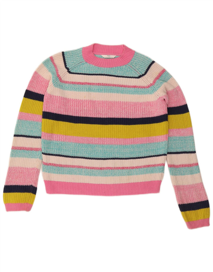 Suéter feminino Marks & Spencer com gola redonda, 12-13 anos, multicolorido
