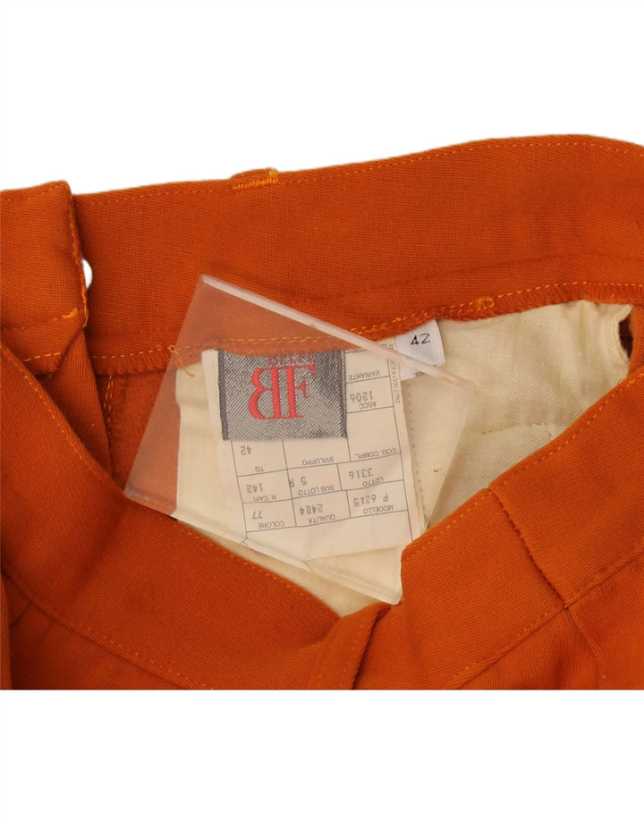 Belfe & Belfe Calça feminina casual estribo IT 42 médio W26 L28 laranja
