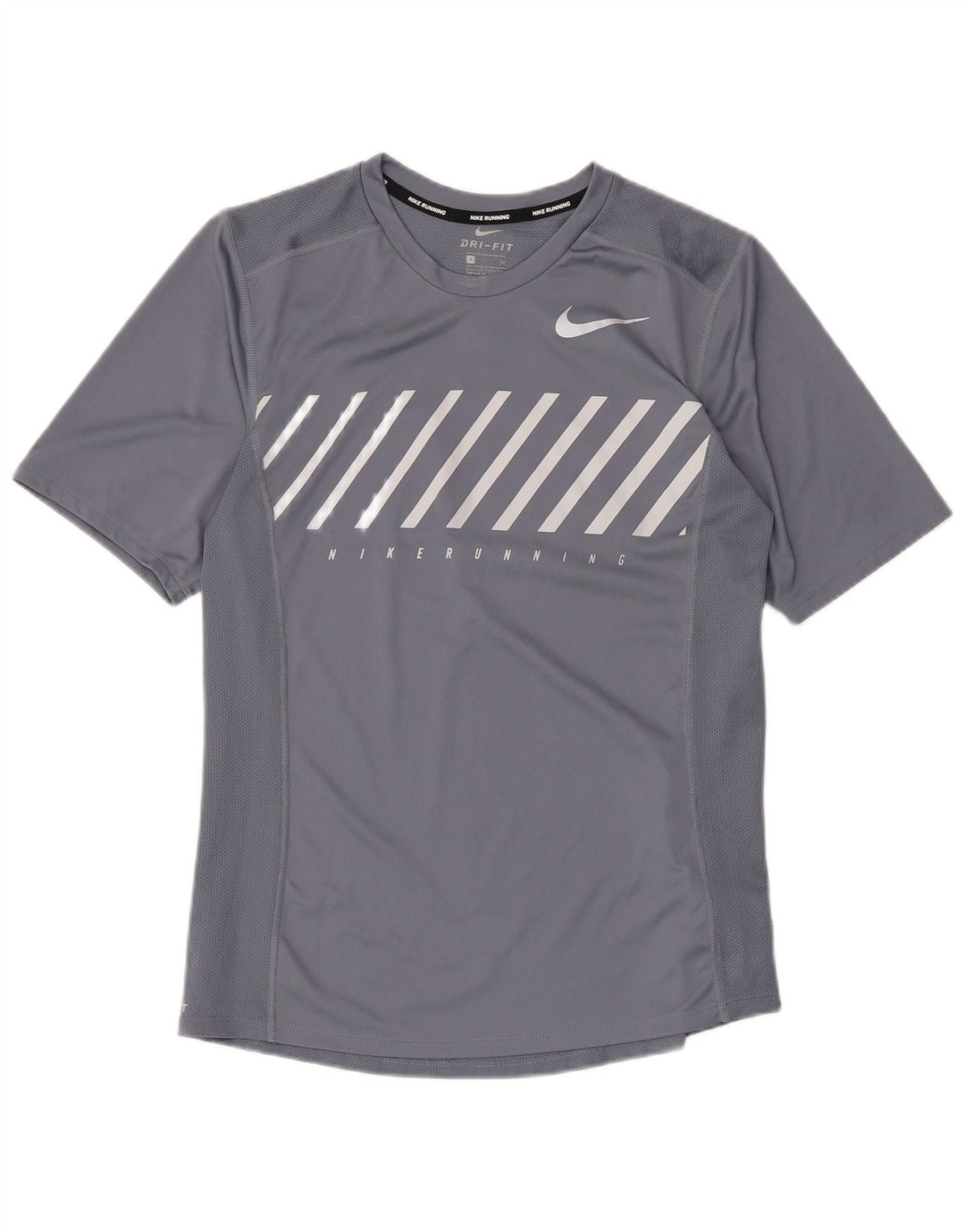 Camiseta Nike Masculina Dri Fit Graphic Top Pequeno Poliéster Cinza