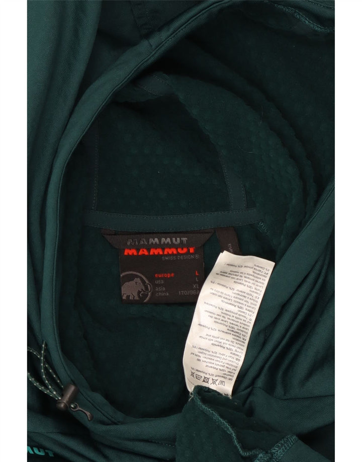 Jumper com capuz feminino MAMMUT UK 16 grande poliéster verde