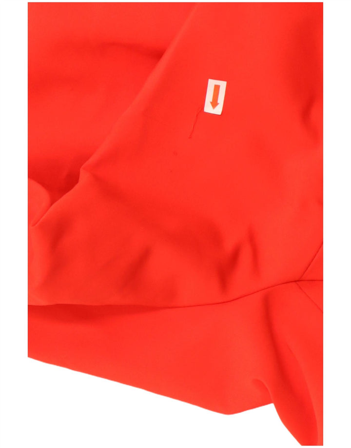 Jaqueta blazer feminina Zara com 1 botão Reino Unido 38 acetato vermelho médio