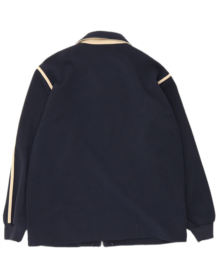 Kappa Mens Treino Top Jaqueta Médio Azul Marinho Colourblock Poliéster