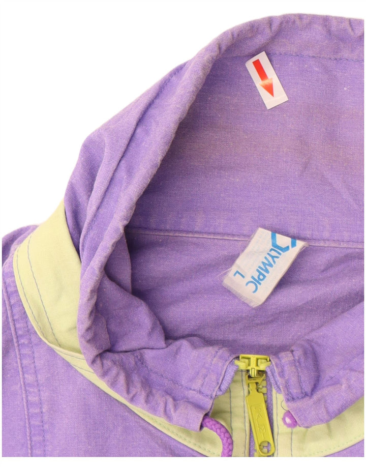 Jaqueta bomber masculina vintage UK 40 algodão roxo grande