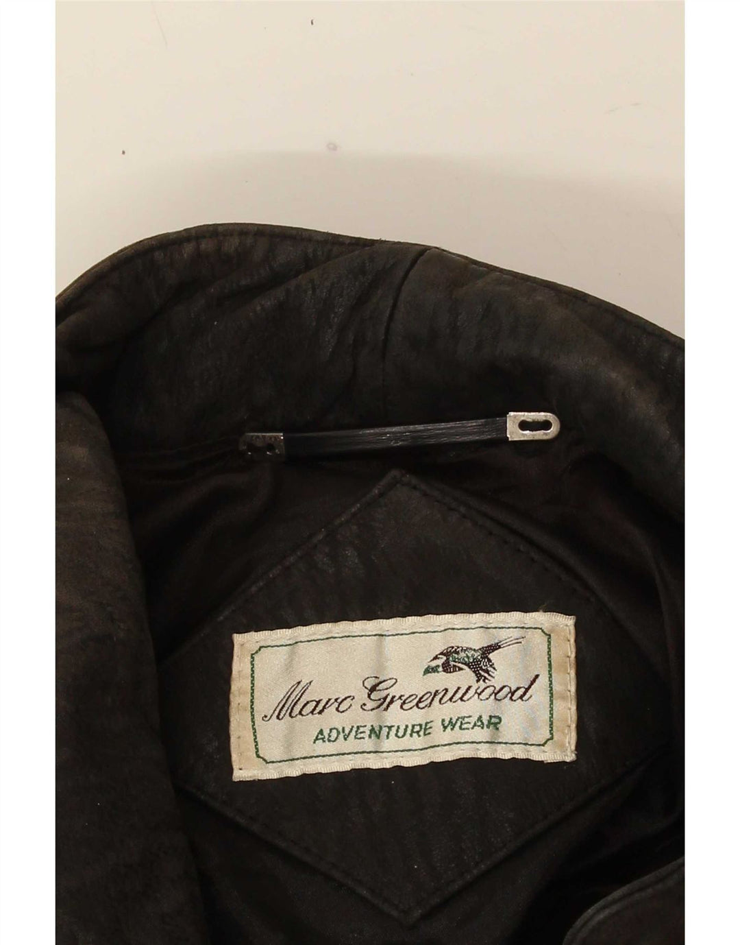 Jaqueta de couro feminina vintage UK 18 XL preta