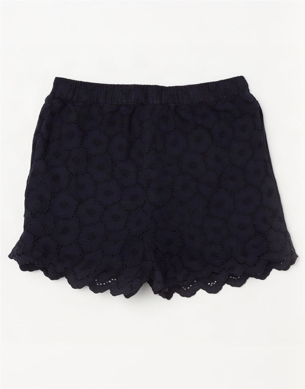 Shorts feminino Jack Wills UK 12 médio W30 azul marinho algodão floral
