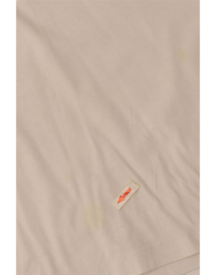 Camisa pólo gráfica masculina Sergio Tacchini grande algodão colorido branco