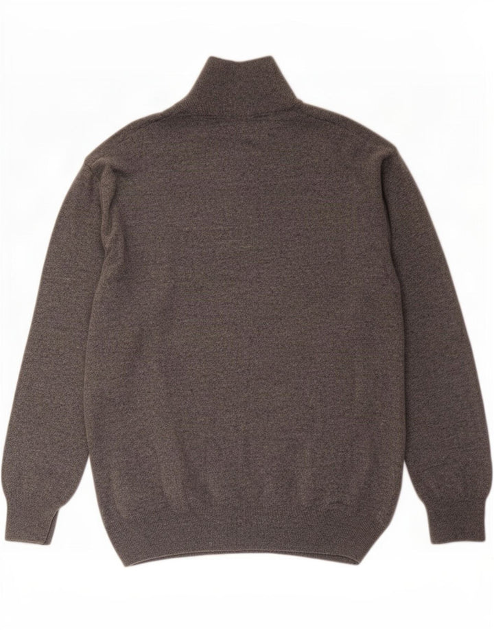 Suéter masculino Kappa com zíper e gola 2XL lã de cordeiro cinza