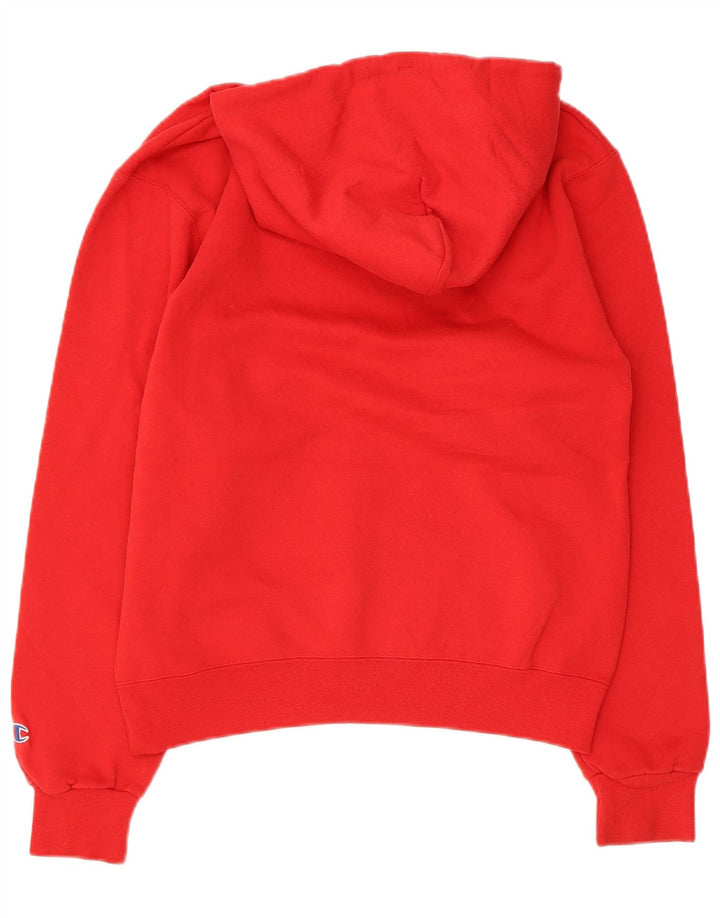 Jumper com capuz gráfico masculino Champion pequeno algodão vermelho