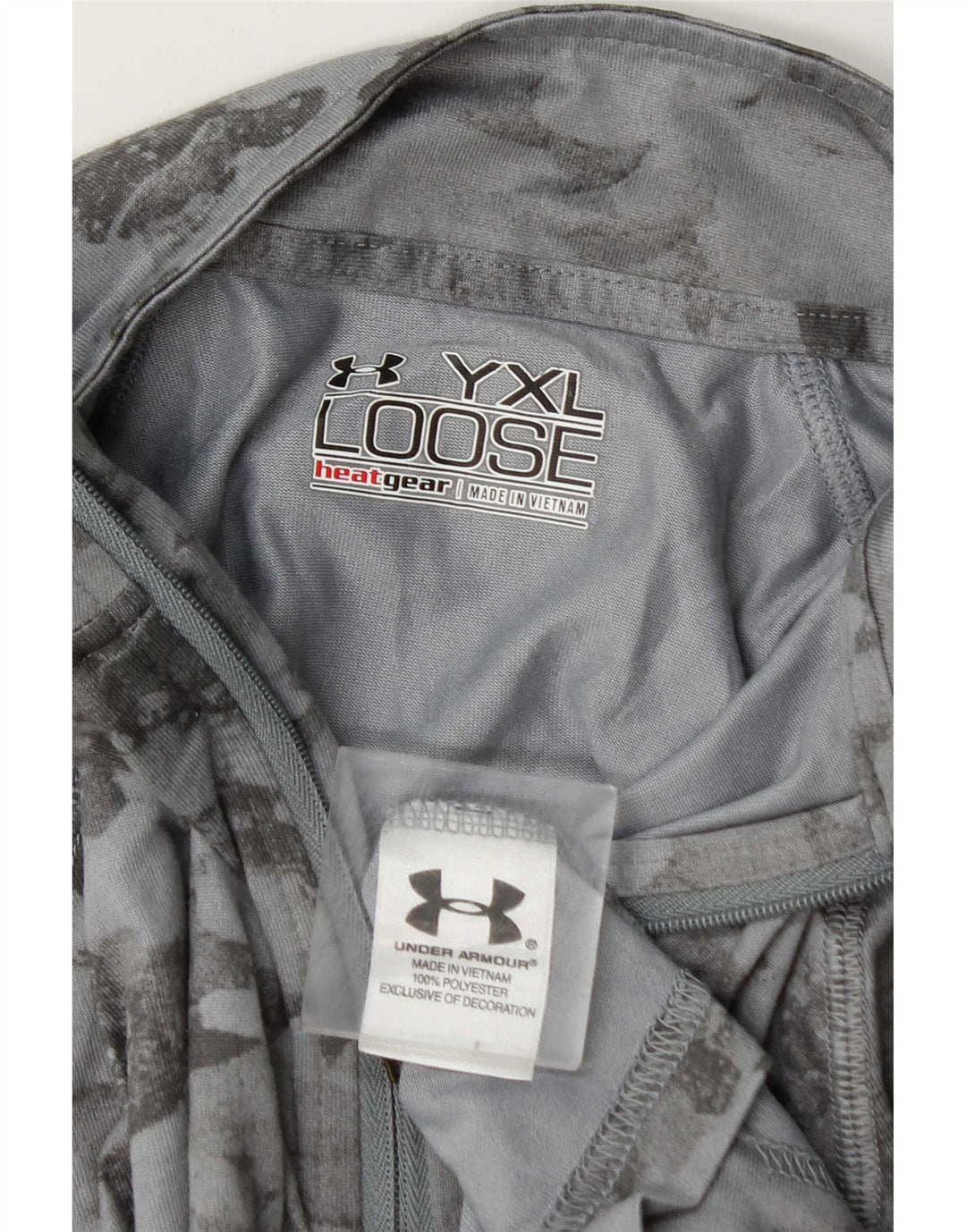 Under Armour Meninos Zip Neck Pullover Treino Top 13-14 Anos XL Cinza
