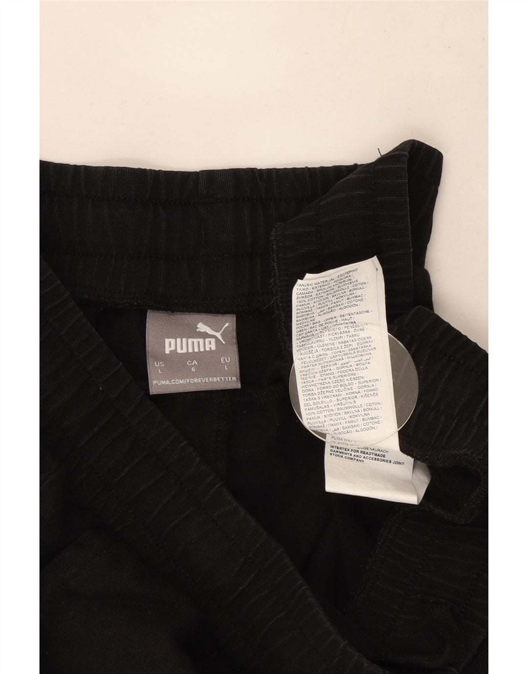 Puma Mens Sport Shorts Grande Algodão Preto