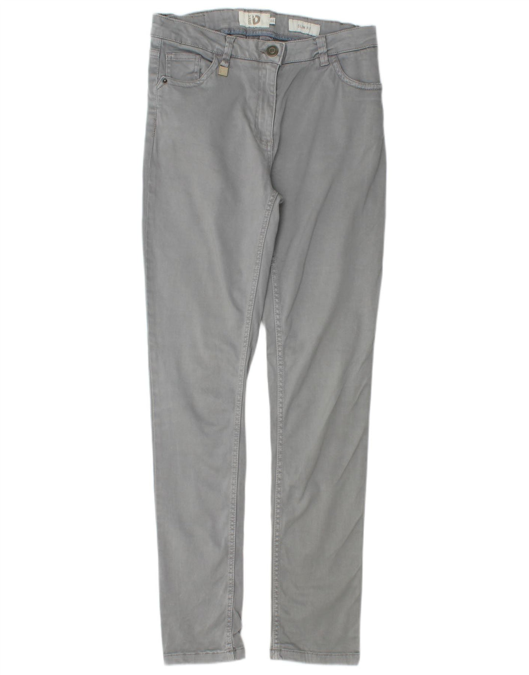 Calça feminina casual slim fit da Dack IT 44 médio W28 L30 algodão cinza