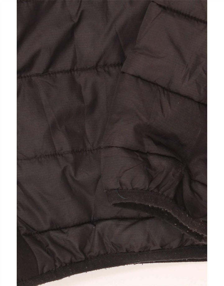 Jaqueta masculina acolchoada com capuz Ellesse UK 36 pequena preta nylon