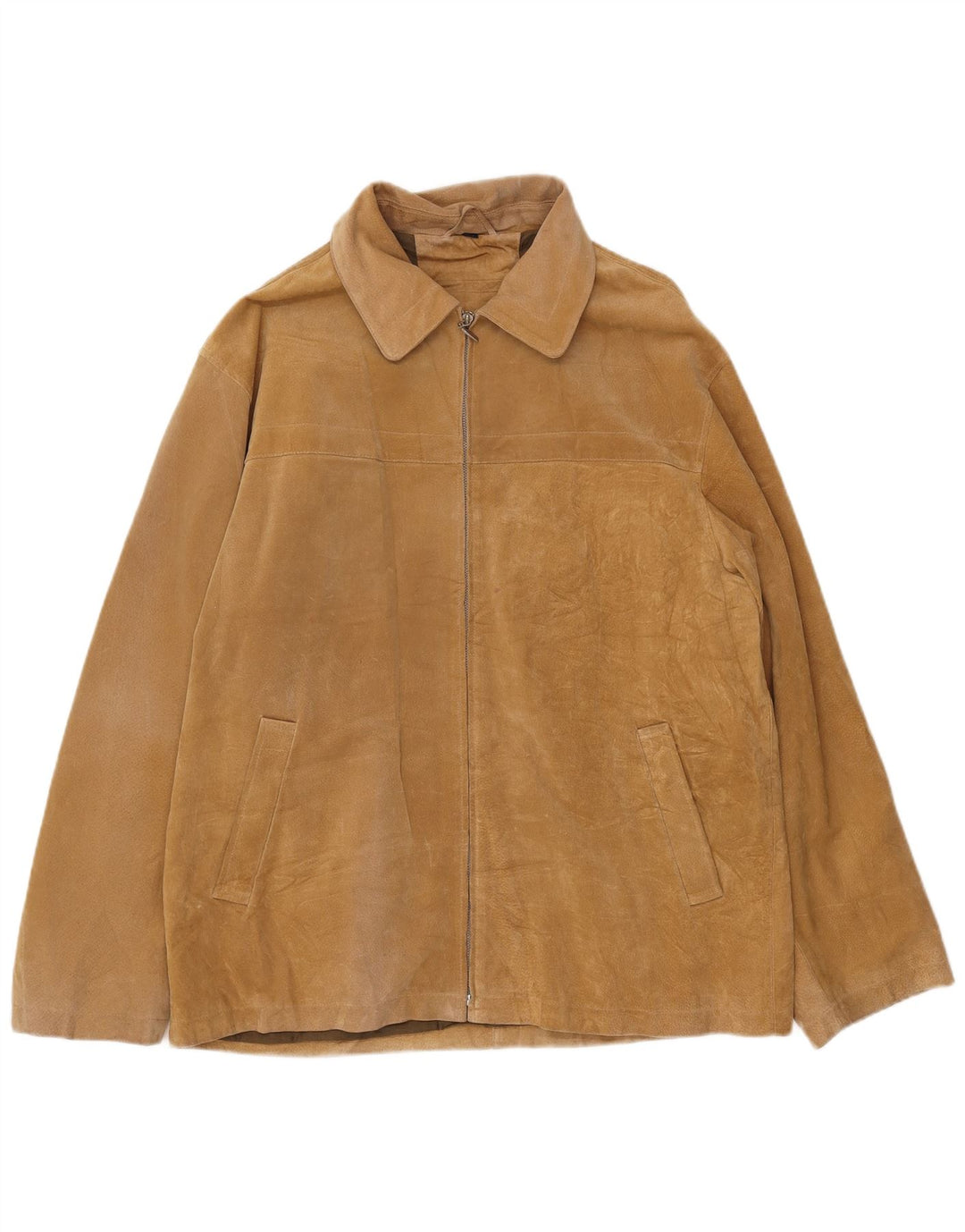 Jaqueta masculina de camurça LERROS UK 42 XL couro bege