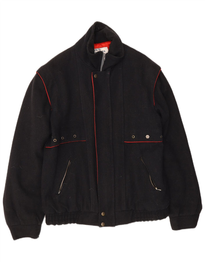 Jaqueta corta-vento masculina Polbot Bomber IT 52 XL azul marinho