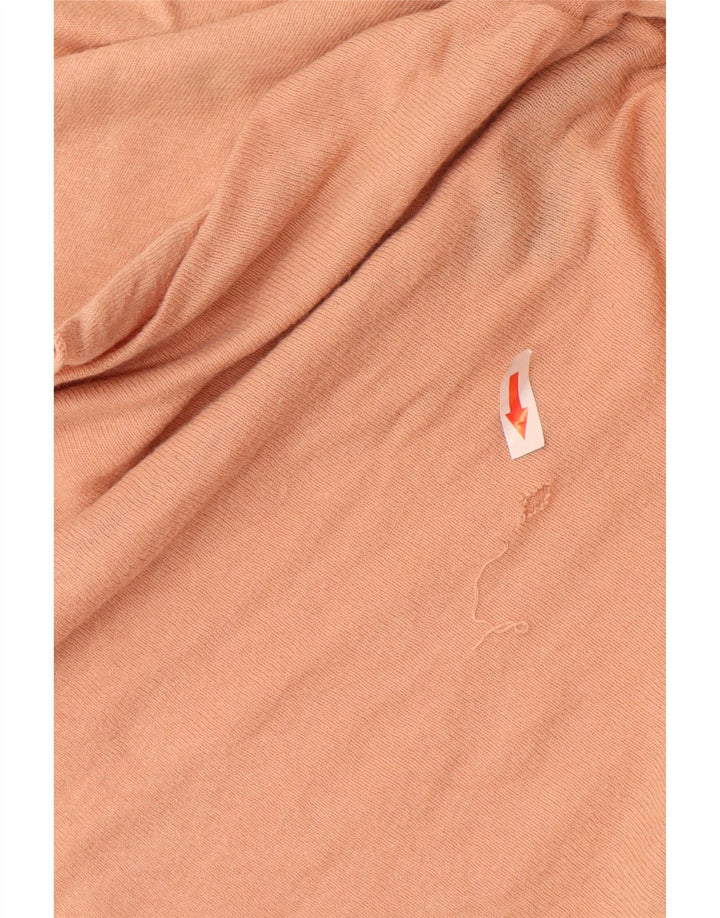 Vestido assimétrico feminino Zara Reino Unido 14 médio laranja