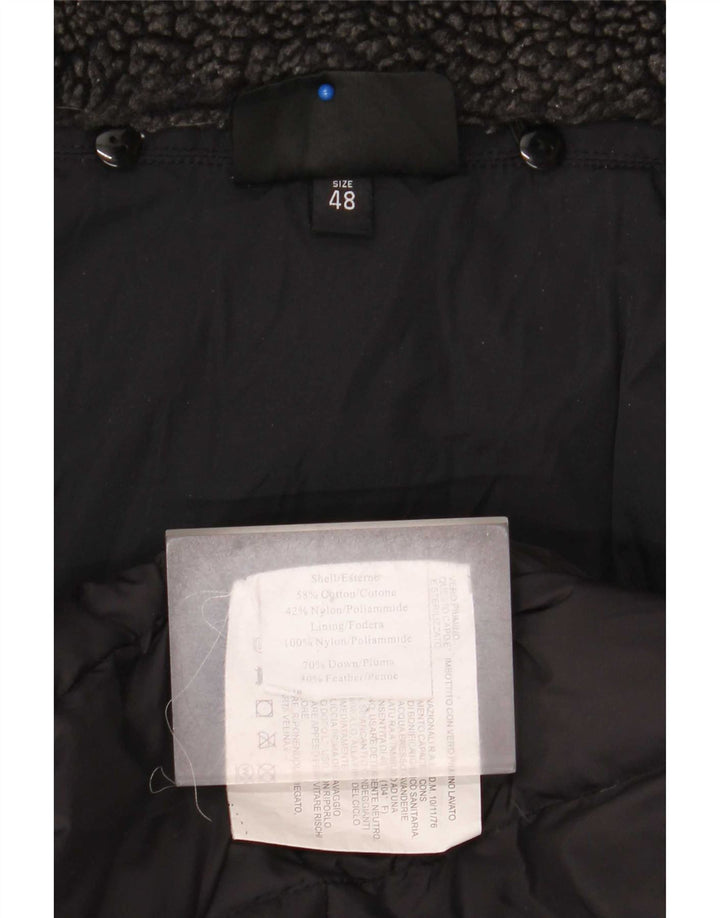 Jaqueta masculina acolchoada com capuz Canadiens IT 48 algodão preto médio