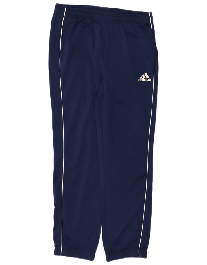 Calça de treino masculina Adidas Joggers grande poliéster azul marinho