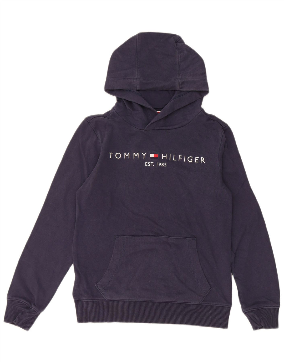 TOMMY HILFIGER Meninos moletom com capuz gráfico 11-12 anos azul marinho
