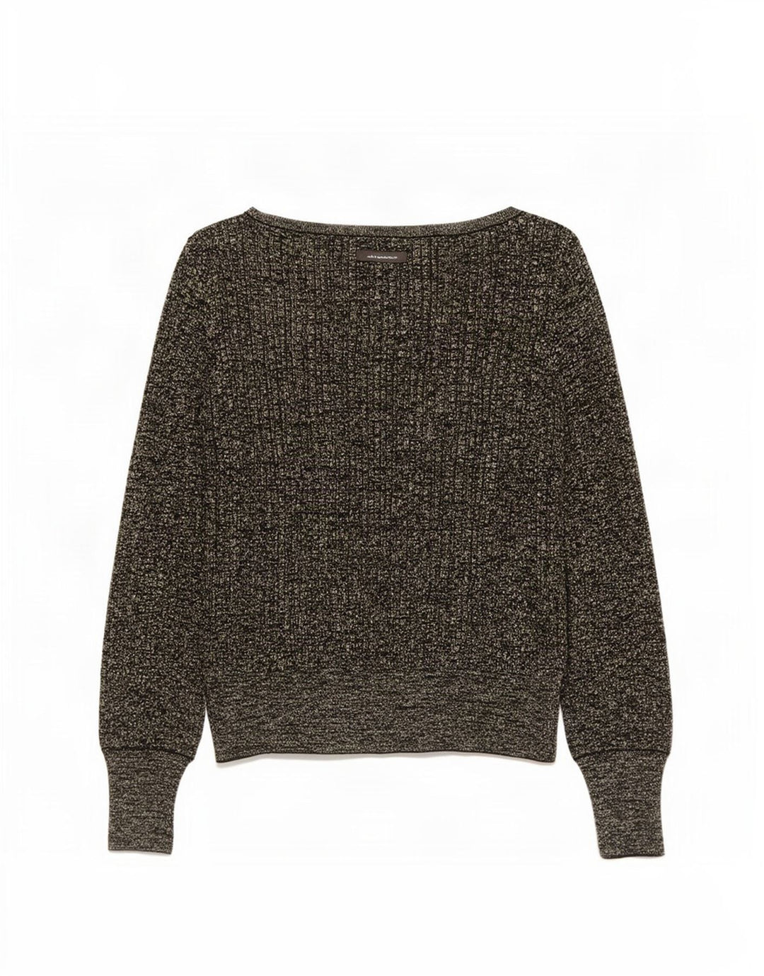 Suéter feminino Marks & Spencer com gola canoa e viscose preta média Reino Unido 12