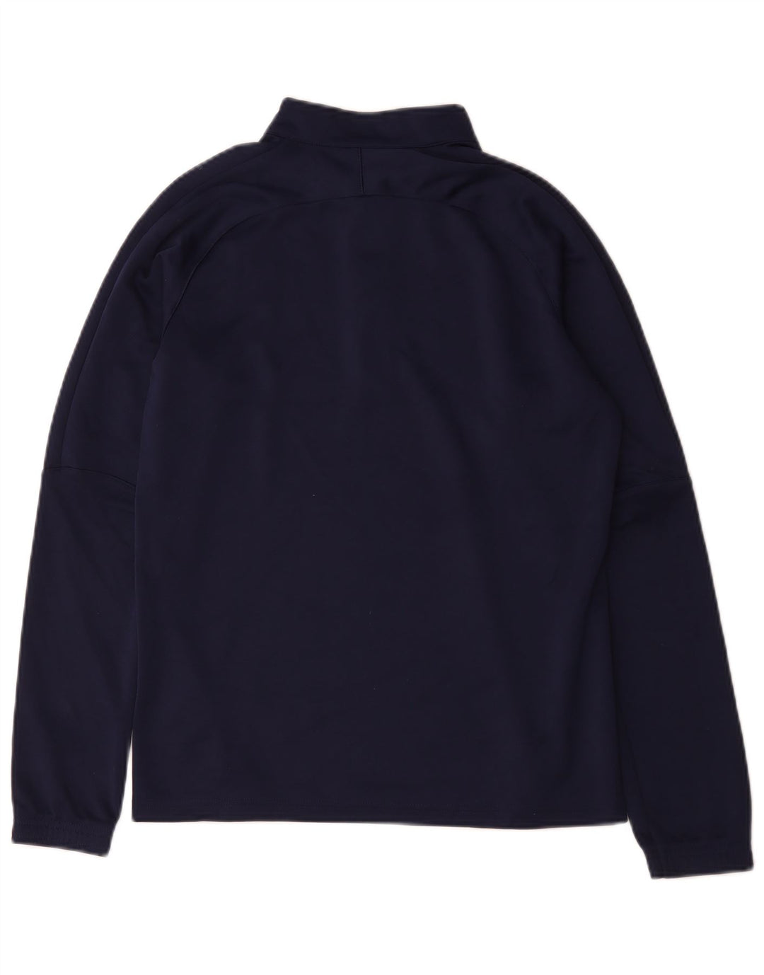 Puma Mens Zip Neck Pulôver Treino Top Pequeno Poliéster Azul Marinho