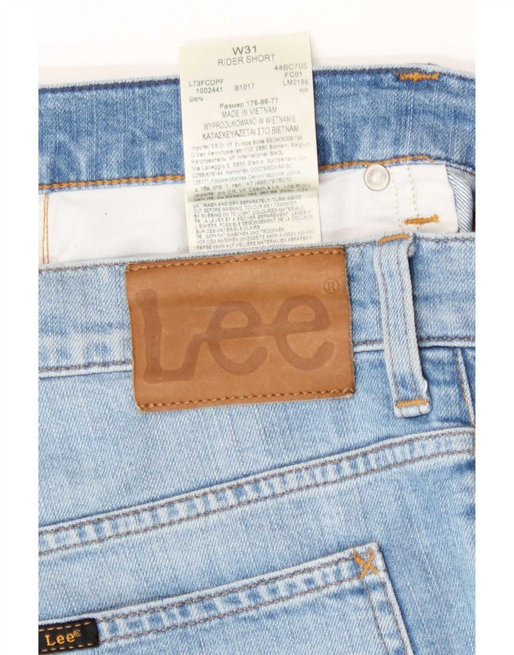 Shorts jeans masculino Lee Rider W31 algodão azul médio