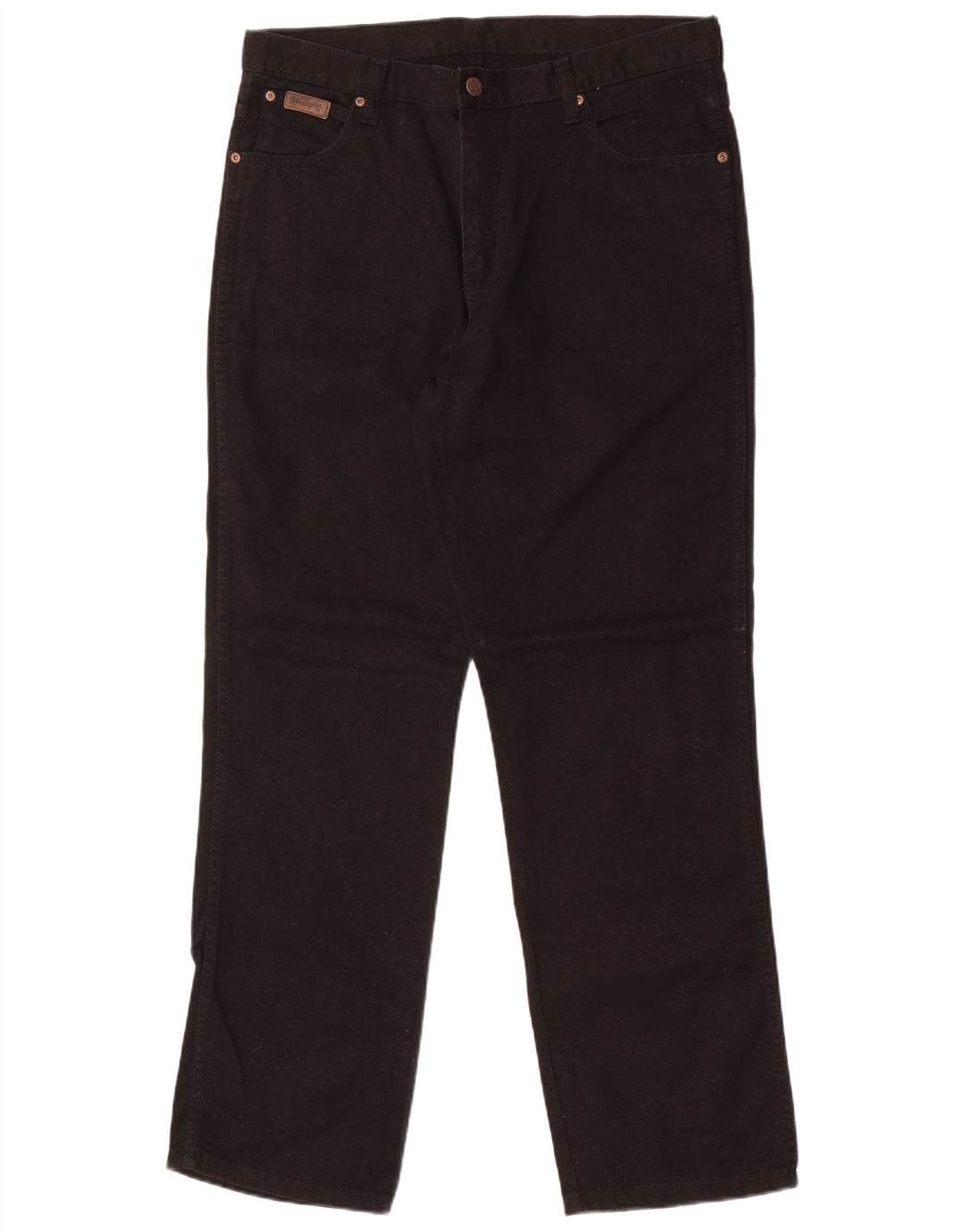 Wrangler Masculino Ohio Straight Jeans W36 L32 Algodão Preto