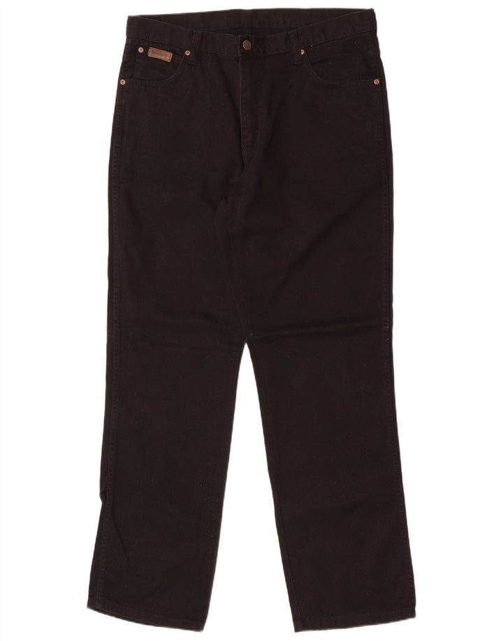 Wrangler Masculino Ohio Straight Jeans W36 L32 Algodão Preto