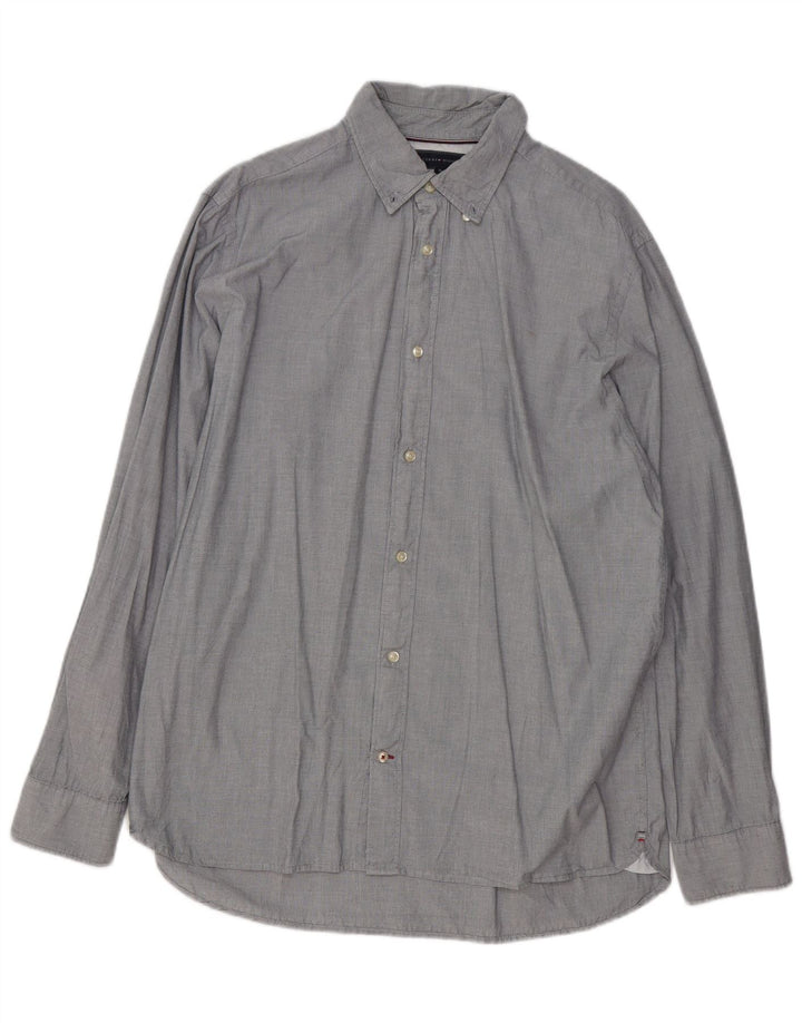 Camisa masculina TOMMY HILFIGER Regular Fit XL algodão cinza