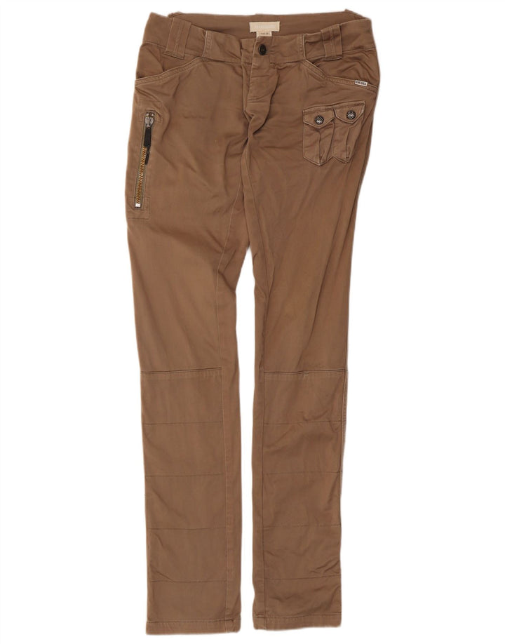 Calça cargo slim feminina Diesel W28 L33 algodão marrom