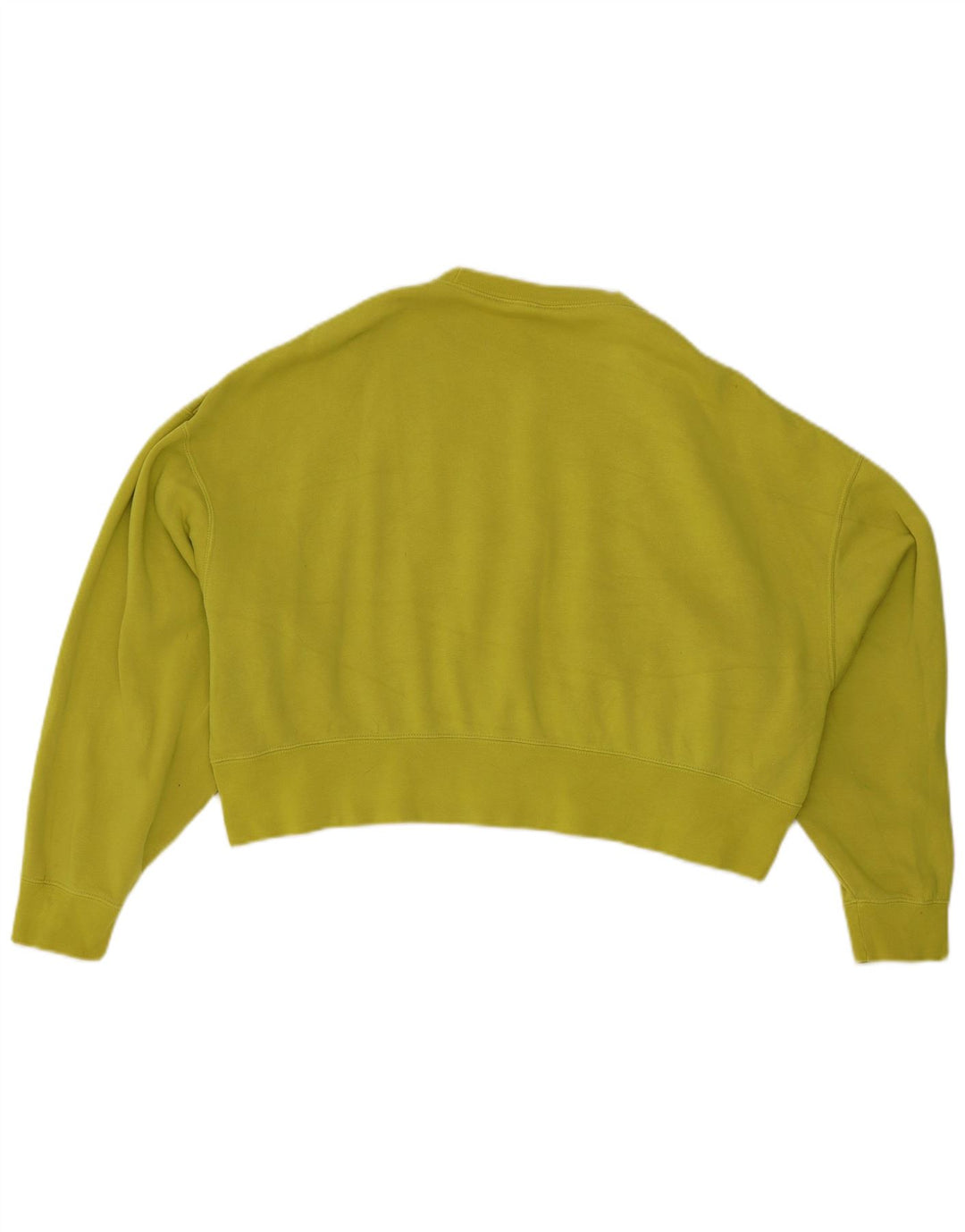 Nike Womens Crop Oversized Moletom Jumper UK 10 Pequeno Algodão Verde