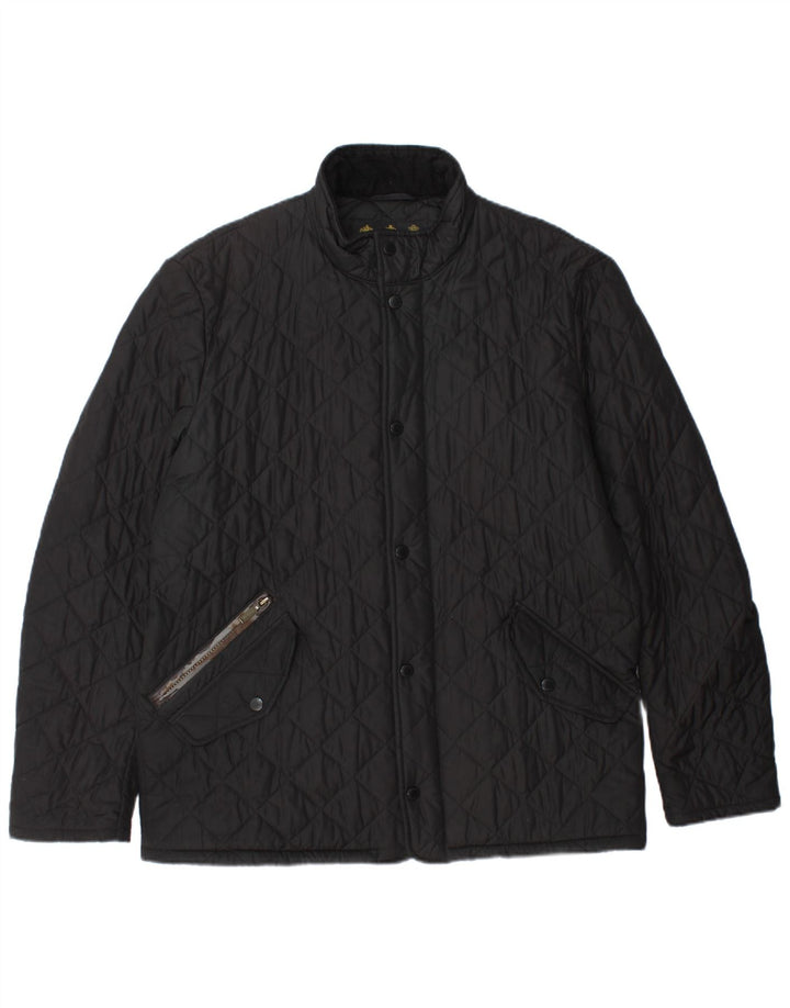 Jaqueta acolchoada masculina BARBOUR UK 40 grande preta
